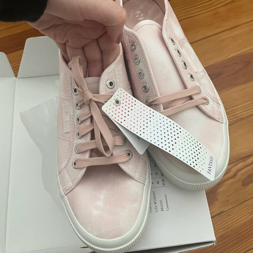 NEW w box Superga Fantasy Cotu sneaker pink tiedye